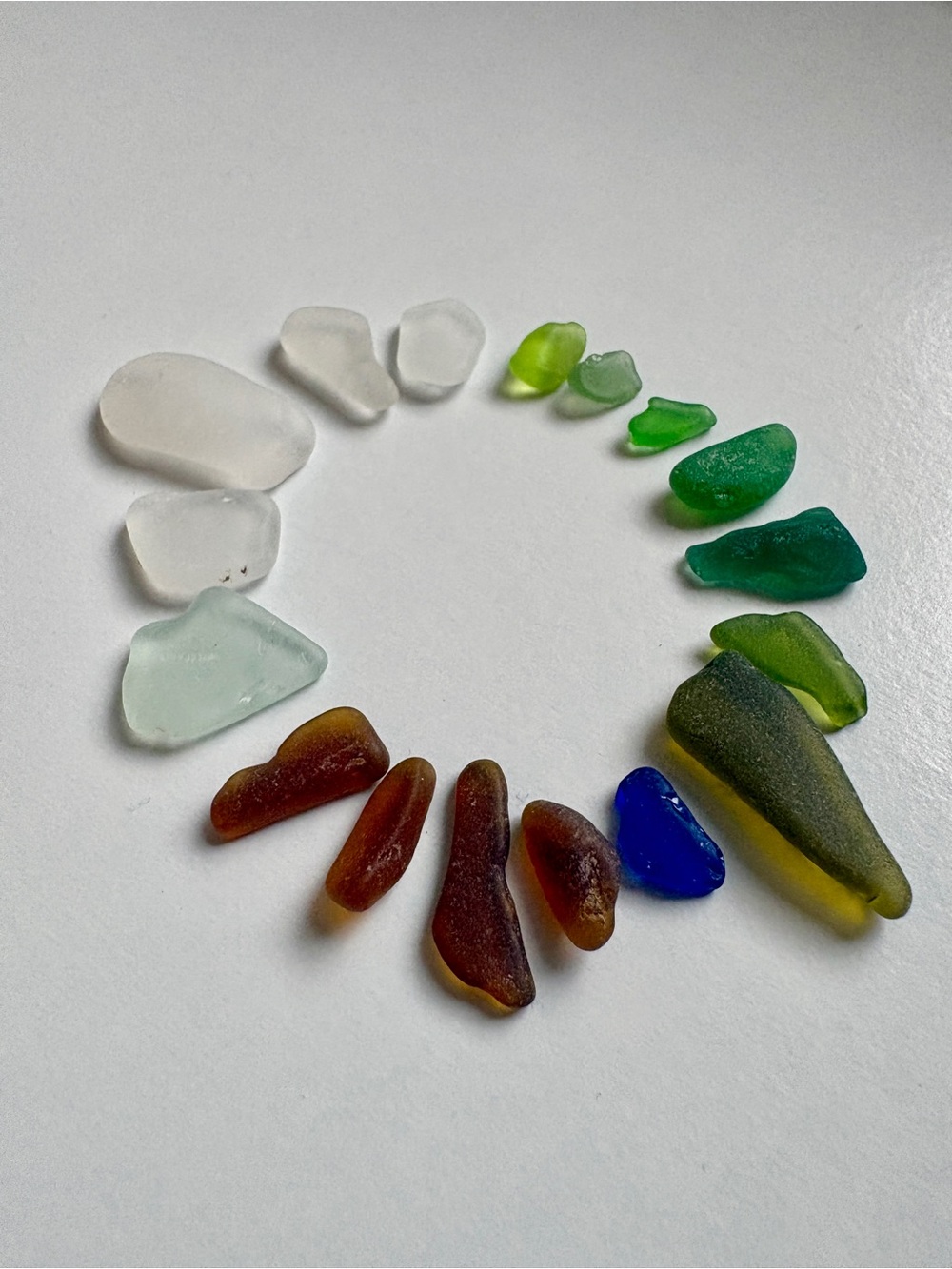 Mixed Sea Glass Assortment - Clear, White, Blue, Green, Amber